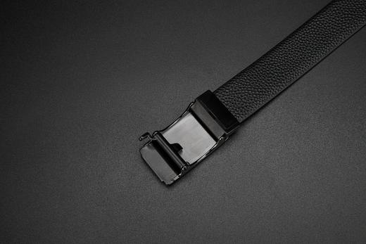 皮尔卡丹皮带男真皮腰带不锈钢自动扣不规则个性裤腰带商务牛皮裤带 商品图6