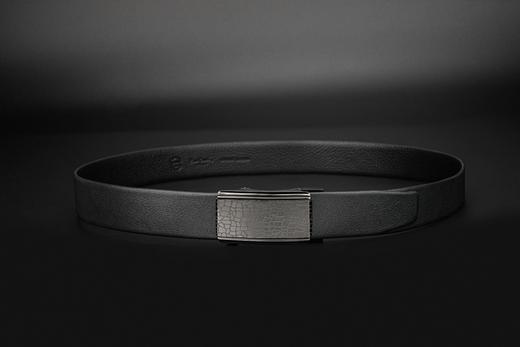 皮尔卡丹皮带男真皮腰带不锈钢自动扣不规则个性裤腰带商务牛皮裤带 商品图5