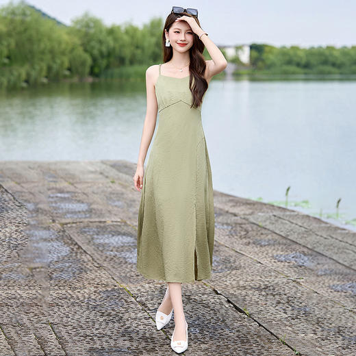 HR WS29889气质时尚修身显瘦吊带连衣裙 商品图1