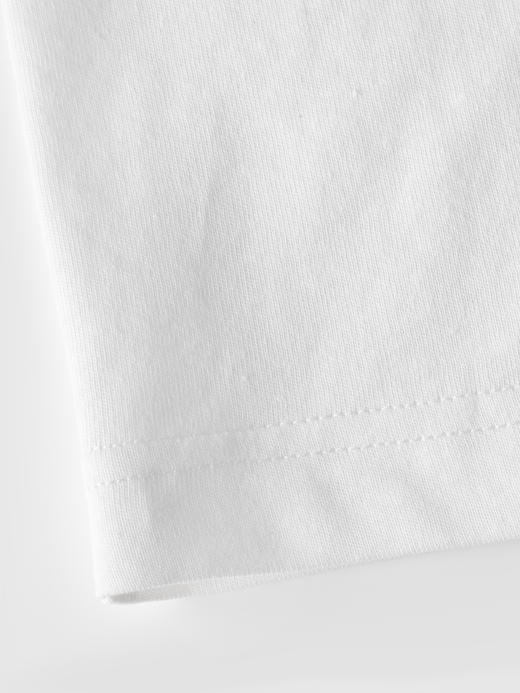 COCO ZONE "爱心T"白色小众圆领短袖T恤爱心印花上衣CC1B1391 商品图6