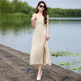 HR WS29889气质时尚修身显瘦吊带连衣裙