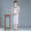 LHS新款新中式国风日常改良旗袍连衣裙女装夏季高级感气质长裙子 商品缩略图0