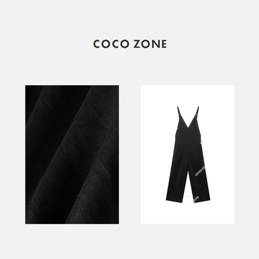 COCO ZONE "维安背带裤“夏季V领显瘦背带裤纯色休闲直筒裤CC2B1159 商品图2