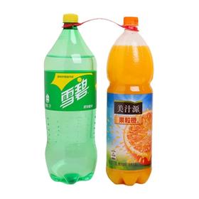 雪碧清爽柠檬汽水2L+果汁汽水1.8L