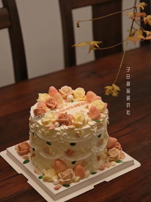 复古玫瑰 裱花蛋糕（请提前6小时预订） 商品图2