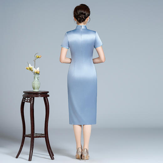 LHS新中式旗袍2024新款年轻款高端气质改良日常平时可穿连衣裙女夏季 商品图3