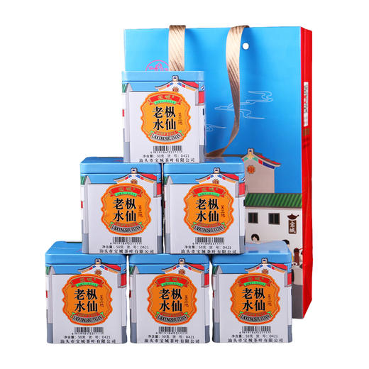 宝城吴三地老枞水仙茶叶6罐装共300克散装茶乌龙茶礼盒D421 商品图6