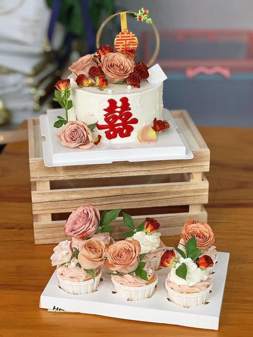 蛋糕定制—卡布奇诺订婚蛋糕 商品图0