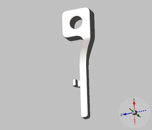 40TY01000085旋梭支撑F型(配粗线) 商品图1