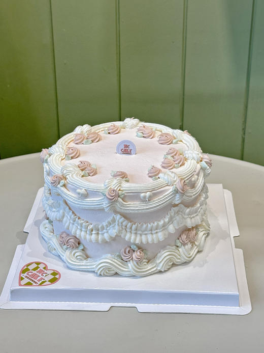 粉色ins 复古裱花蛋糕 商品图0