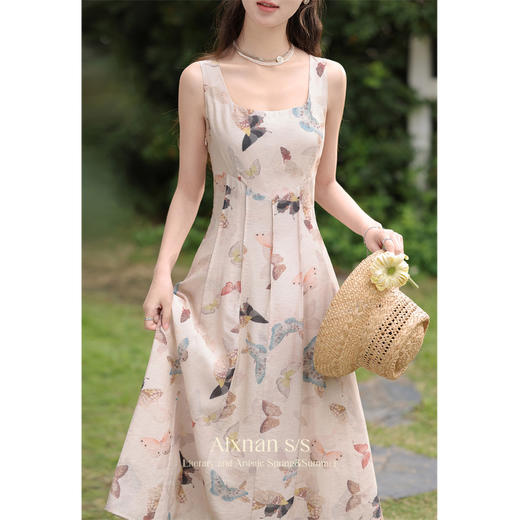 【6折秒杀】鹿向南《涅普蒂斯》气质法式连衣裙春夏裙子新款长裙吊带裙L35010 商品图2