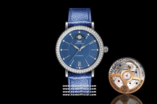 NOOB新品 颜值巅峰
IWC旗下最耀眼的明星，万国长动能月相专家。
全新的柏涛菲诺系列IW659601透底腕表。独家巨资订制万国Cal.32800真月相功能机芯 商品图1