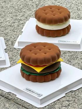 汉堡emoji曲奇饼干慕斯
