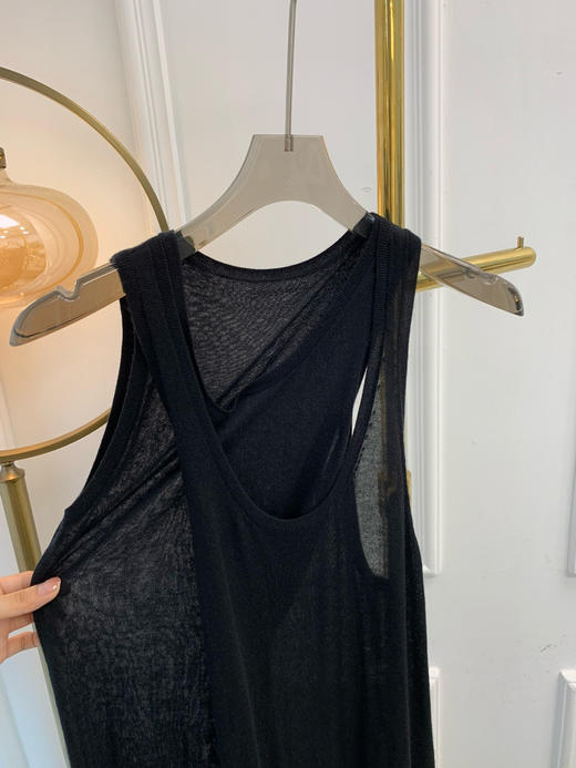 69-2渠道圆正 tot冷淡北欧风 莱赛尔天丝羊绒 轻薄舒爽凉快 针织两件套 无袖连衣裙 商品图7