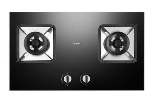 老板（Robam）（509895）4.6KW聚焰猛火台式嵌入式两用双眼天然气燃气灶 意外熄火保护 全进风 一级能效节能炉具 JZT-7B022 黑色黑晶玻璃 天然气 商品图1