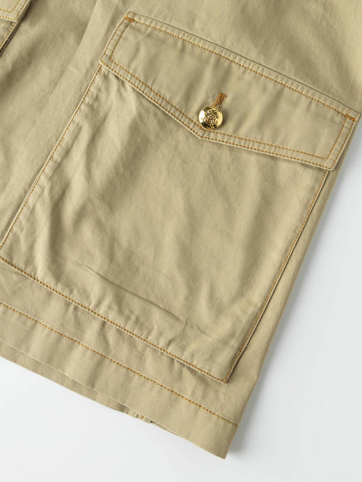 COCO ZONE  "安德鲁连衣裙"时尚简约翻领连体衣休闲多口袋连体裤CC1B1416 商品图5