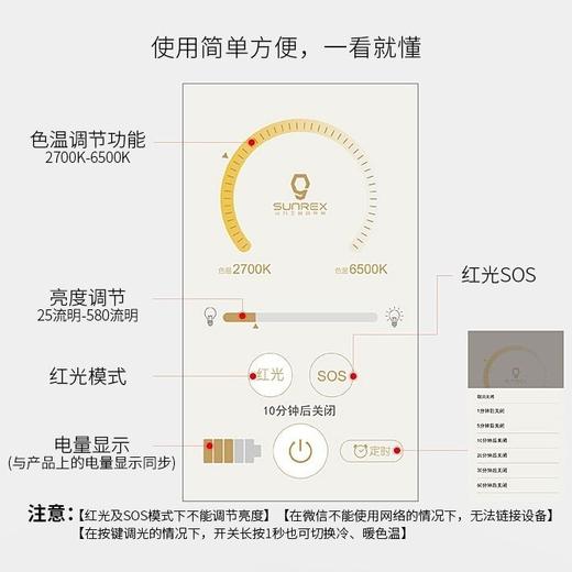 山力士CC4帐篷露营野营应急可充电照明超量户外灯 商品图7