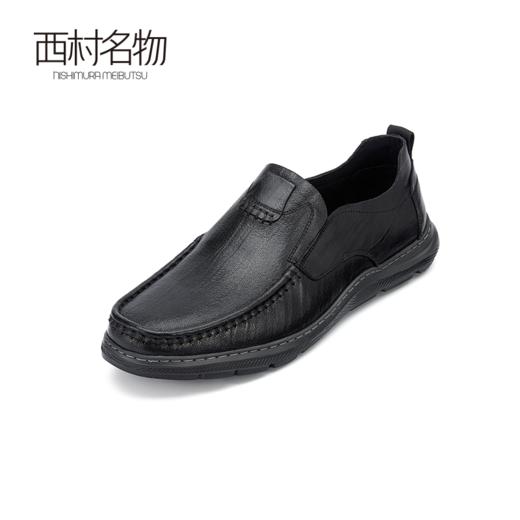 西村名物2024春季新品英伦风伴郎新郎休闲日常男士皮鞋真皮高档X14AW10791 商品图1