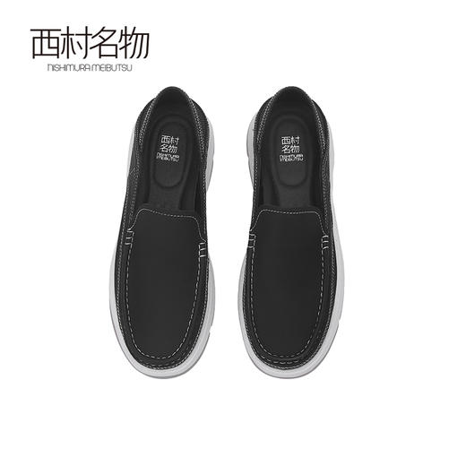 西村名物2024夏季新品真皮软底舒适透气高档时尚单鞋休闲男士皮鞋X14AW13901X14AW13901 商品图2