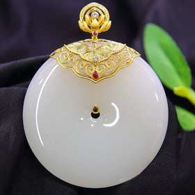 和田玉-平安扣吊坠