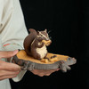 朱亚军 精品松鼠茶宠 紫砂摆件手工茶宠摆件茶玩 陶瓷松果花生松鼠 商品缩略图5