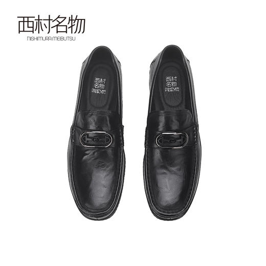 西村名物2024夏季新品真皮复古软底舒适透气高档中年休闲男士皮鞋X14AW13881 商品图2