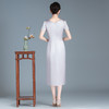 LHS新款新中式国风日常改良旗袍连衣裙女装夏季高级感气质长裙子 商品缩略图3