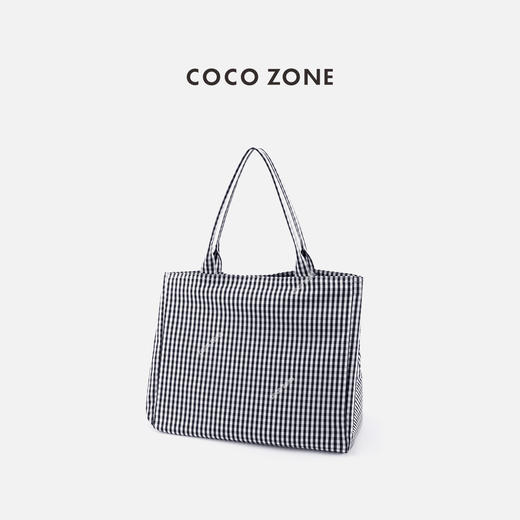 COCO ZONE 时尚复古格纹单肩包休闲百搭通勤包包CC2B1158 商品图0