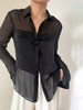 LCM｜Midnight Muse silk shirt [ 真丝拼接衬衫 ] 【定制尺码加收10%定制费】 商品缩略图4