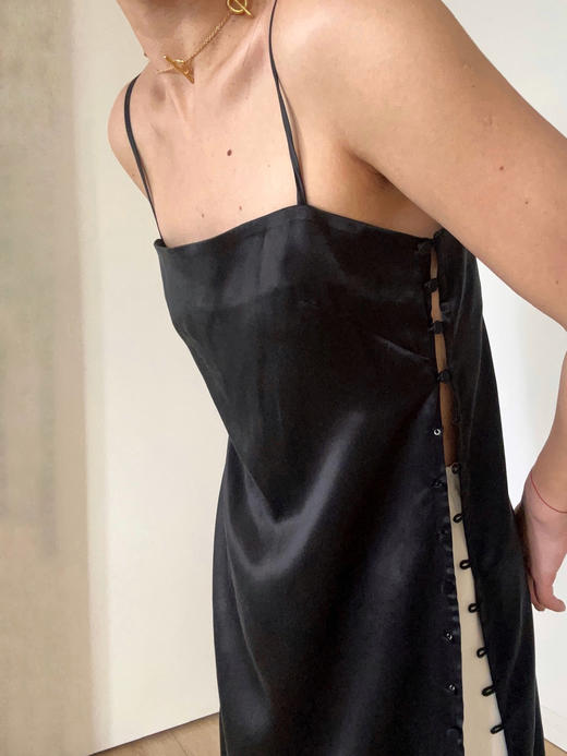 LCM｜Midnight Muse Long TOP / mini Dress [ 双侧全开衩真丝短裙 可搭配下装 秒变TOP ] 【定制尺码加收10%定制费】 商品图1