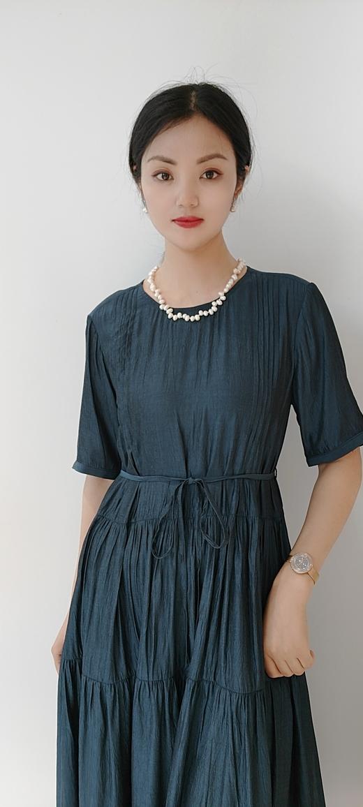 488059铜氨丝天丝连衣裙 商品图1