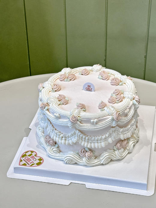 粉色ins 复古裱花蛋糕 商品图1