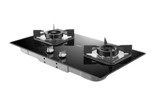 老板（Robam）（509895）4.6KW聚焰猛火台式嵌入式两用双眼天然气燃气灶 意外熄火保护 全进风 一级能效节能炉具 JZT-7B022 黑色黑晶玻璃 天然气 商品图0