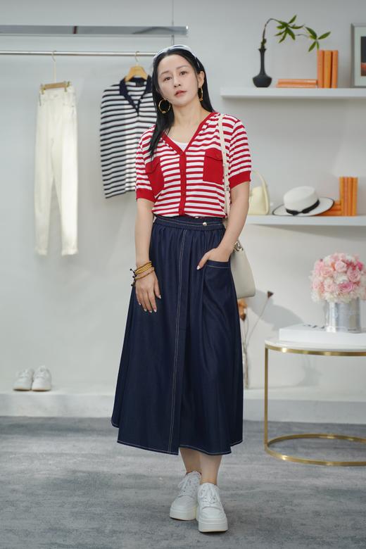 臣禾丹宁风半身裙JZ242030375 商品图14