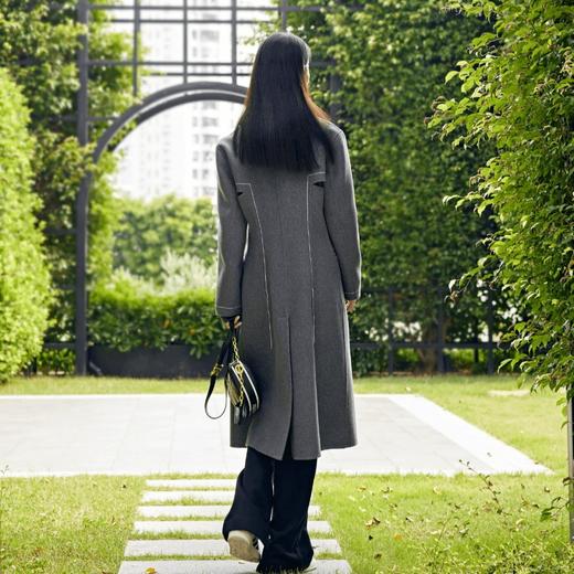 N°28 设计师女装毛呢外套独特设计感中长款大衣8251D331  商品图2