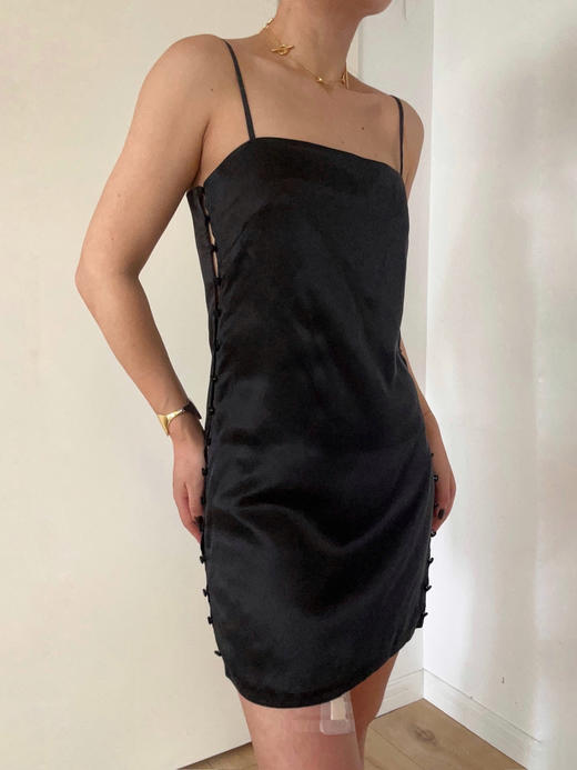 LCM｜Midnight Muse Long TOP / mini Dress [ 双侧全开衩真丝短裙 可搭配下装 秒变TOP ] 【定制尺码加收10%定制费】 商品图11
