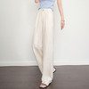 休闲亚麻阔腿裤，垂感冰丝麻直筒裤HR-MFE9002 商品缩略图0