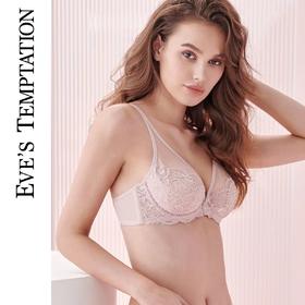 EVE’S TEMPTATION（夏娃的诱惑） 超薄蕾丝防凸点记忆软钢圈3/4杯 v2026113