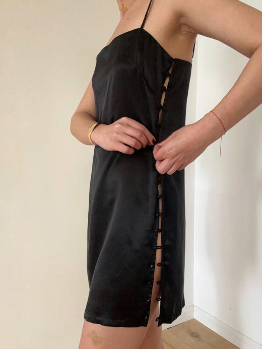 LCM｜Midnight Muse Long TOP / mini Dress [ 双侧全开衩真丝短裙 可搭配下装 秒变TOP ] 【定制尺码加收10%定制费】 商品图4