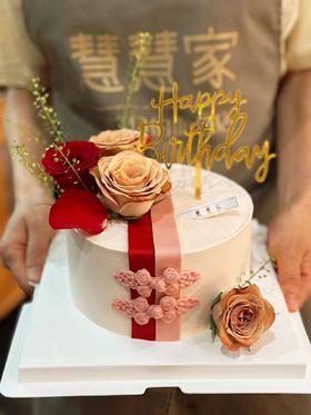 蛋糕定制—新中式鲜花蛋糕