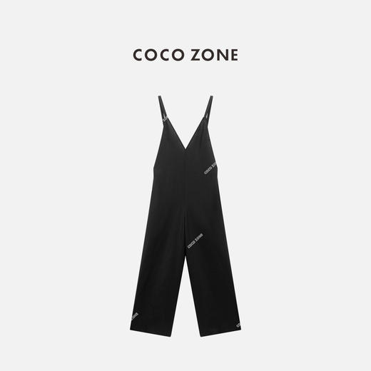 COCO ZONE "维安背带裤“夏季V领显瘦背带裤纯色休闲直筒裤CC2B1159 商品图0