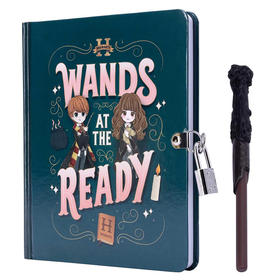 哈利波特 魔杖就绪 锁与钥匙日记 哈利波特周边书 英文原版 Harry Potter: Wands at the Ready Lock & Key Diary