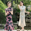 时尚改良新中式，长款旗袍连衣裙GX-373285 商品缩略图0