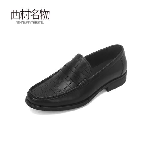 西村名物2024夏季新品正品真皮高档软底镂空透气商务休闲男士皮鞋X14AW13741 商品图0