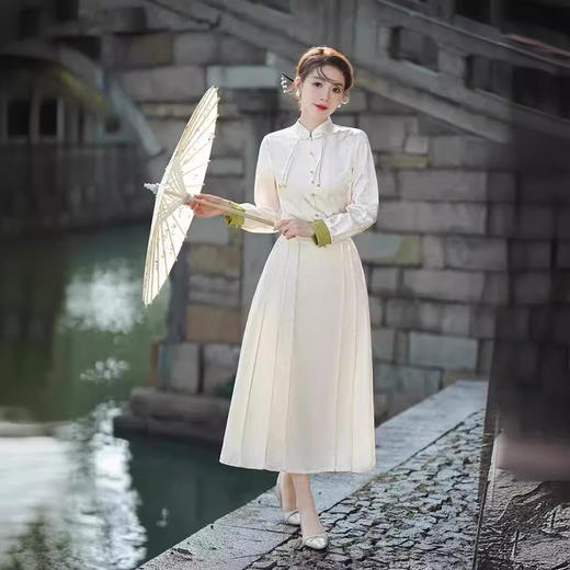 新中式禅意古色古香古韵汉元素日常复古民国风旗袍女装连衣裙 商品图2