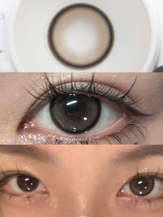 BAOMEICON·半年抛  焦糖琥珀 14.2 <封封同款> 大波浪+灰色烟熏就是yyds！古早感美女妆！泰式轻混血感！！国产0-1000度<一副两片> 商品图1