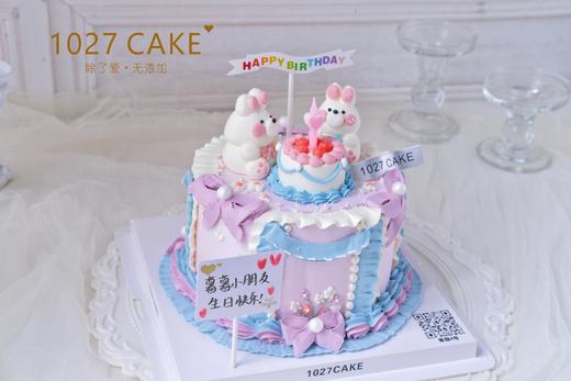 1027CAKE | 立体奶油霜 复古花边兔兔（提前2天预订） 商品图2