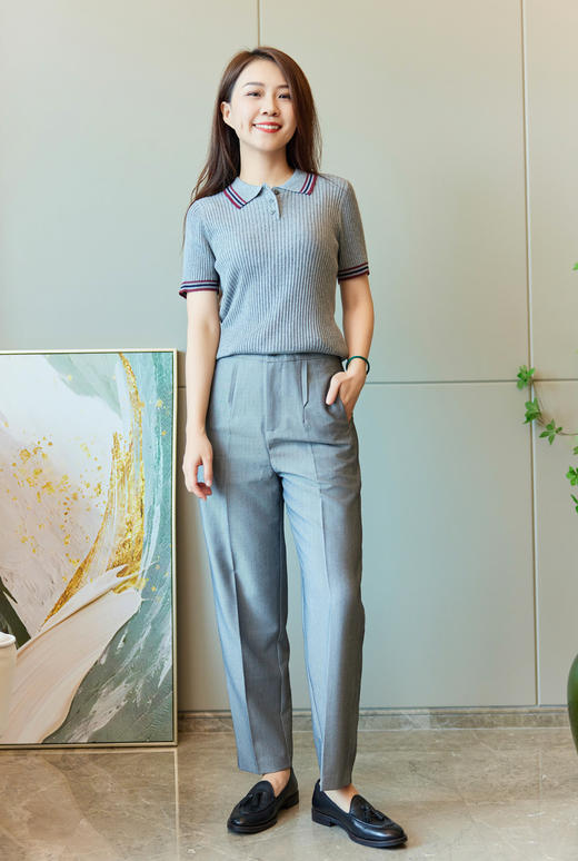 英式气质OL吸烟裤 商品图0