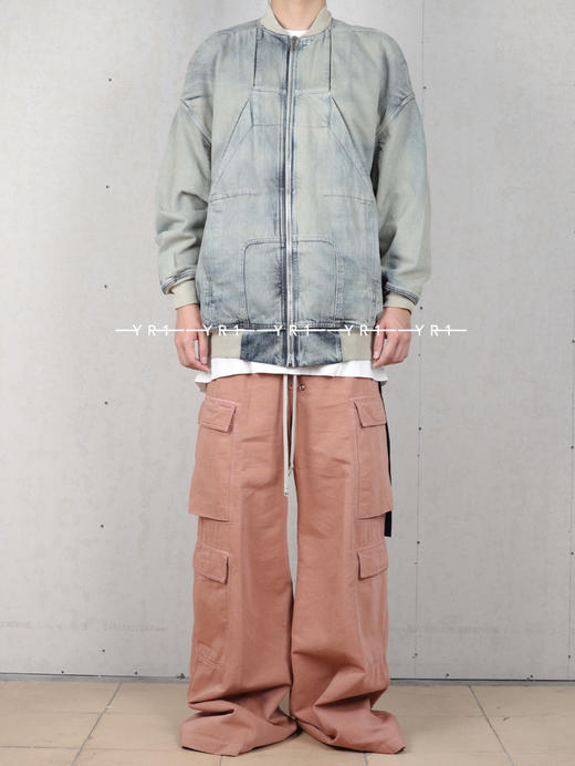 Rick Owens Drkshdw | LIDO 狮身人面像结构飞行牛仔外套 商品图0