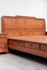 红桥红  家具严选  缅甸花梨（大果紫檀）【180四抽屉如意带屉大脚床】 商品缩略图2